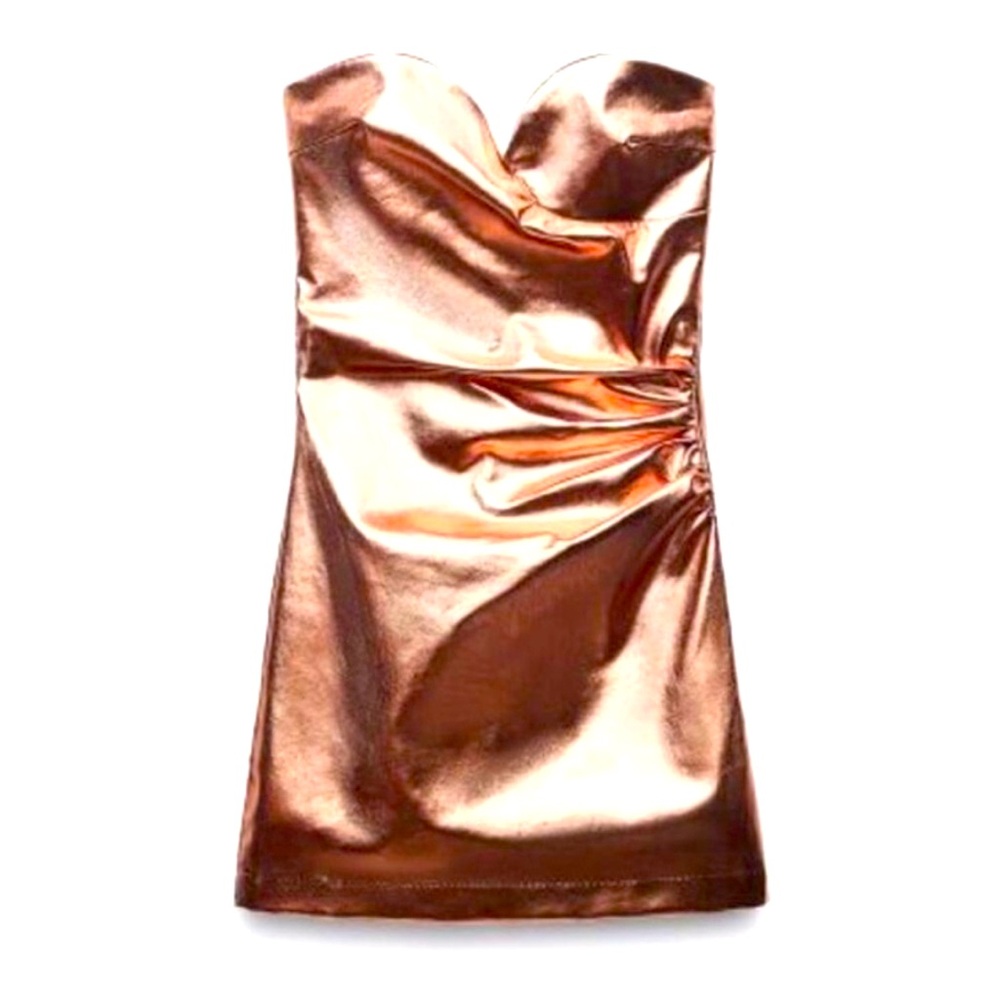 ZARA Metallic Mini Dress NWOT